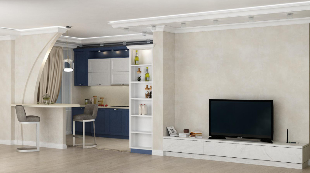 Дизайн интерьера трехкомнатной квартиры