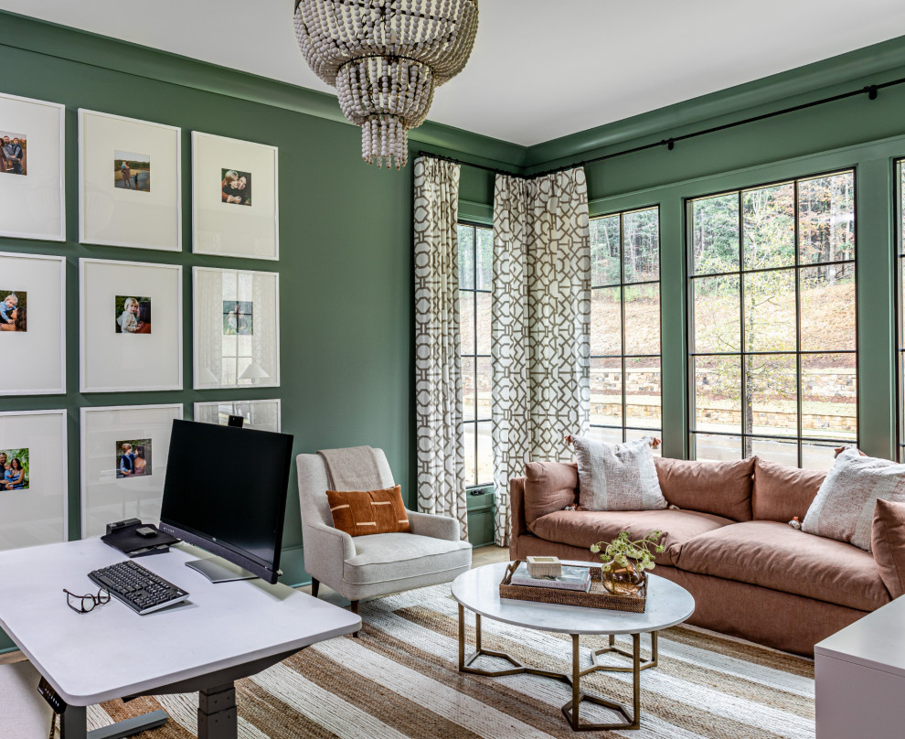 Design ideas for a traditional home office in Atlanta.