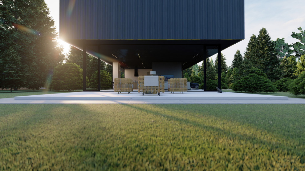 Дом для семьи из 4-х человек и кота