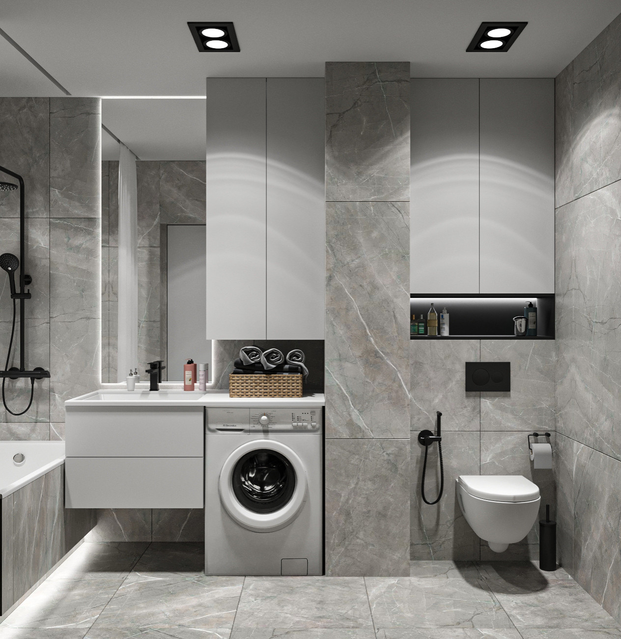 Минималистичная квартира с перетекающими гармоничными пространствами.