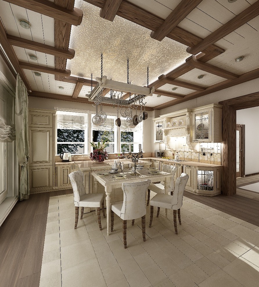 Дизайн-проект кухни в стиле "Шале"