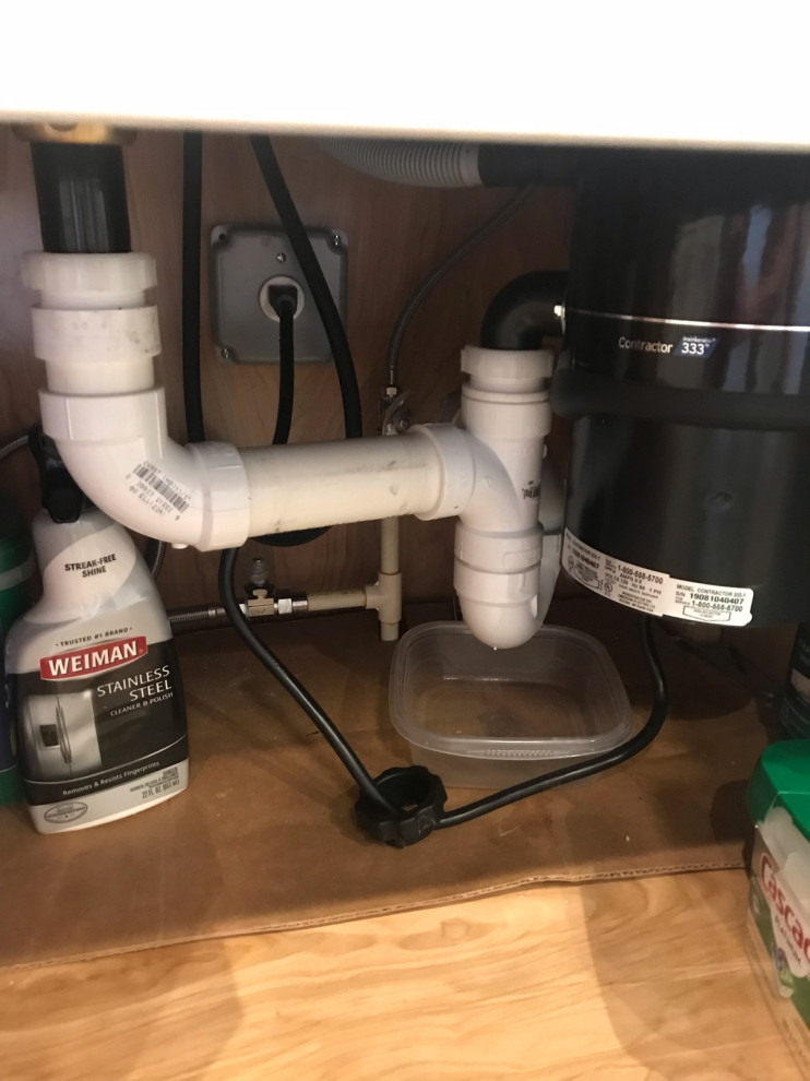 kitchen sink plumbing one side of sink stinks!!!