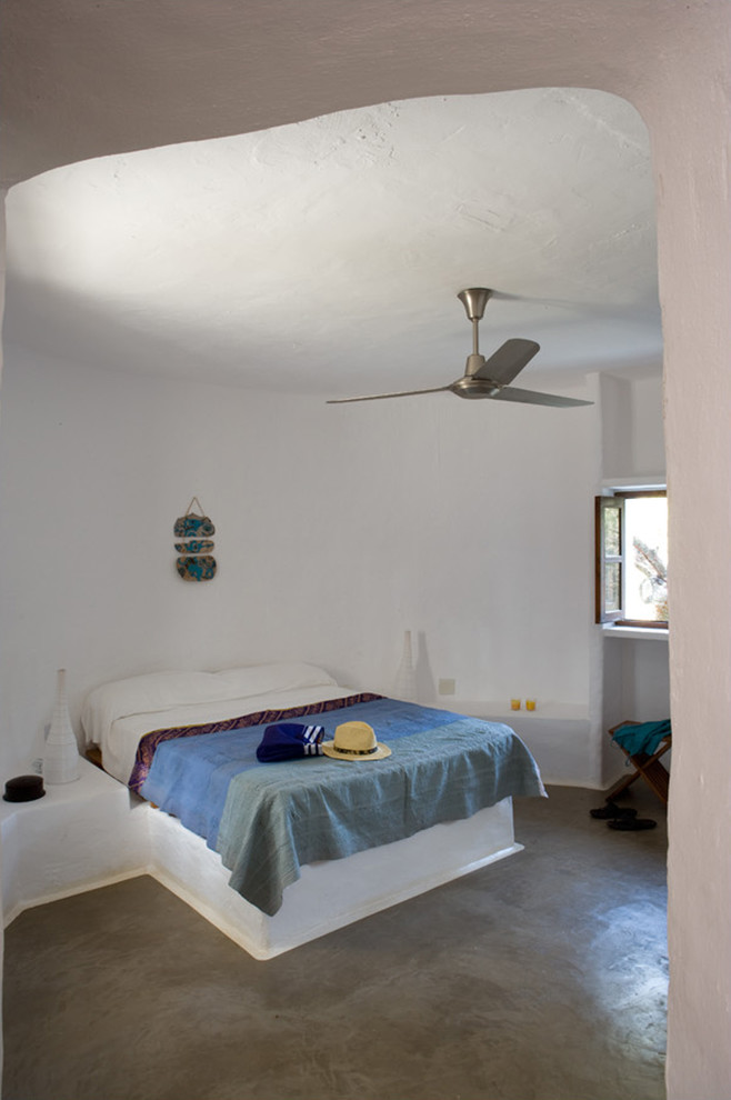 Photo of a mediterranean bedroom in Barcelona.