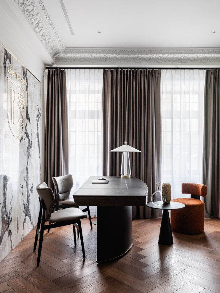 Инженерная доска Термодуб, рисунок Английская ёлка