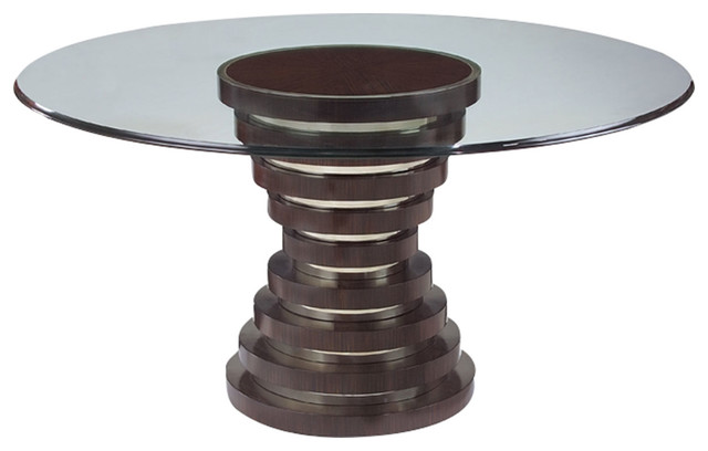 John Richard Hourglass Table with Glass EUR-10-0030