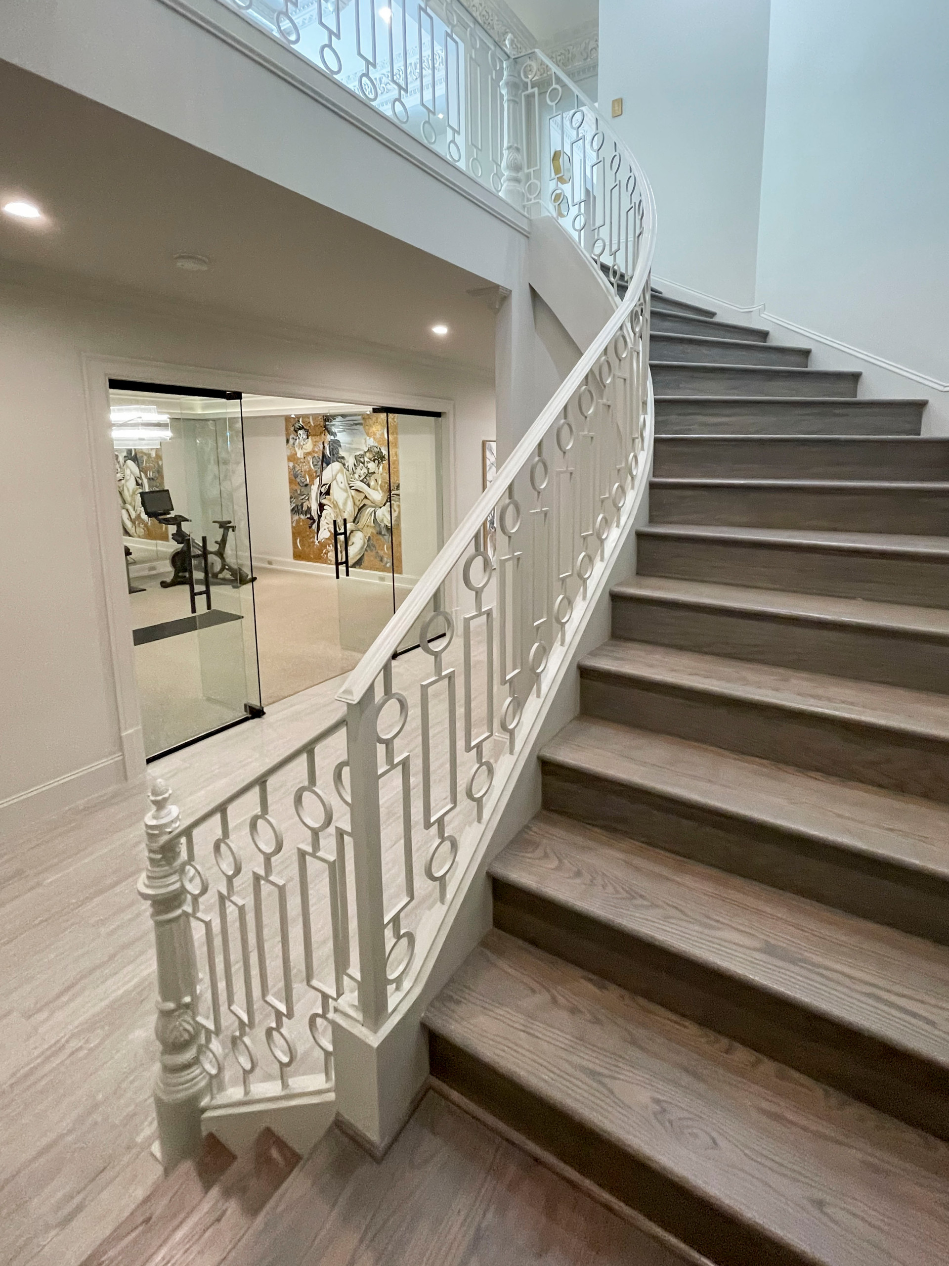 104_Curved Staircases in 18th Century French Inspired Mansion, Mclean VA 22101
