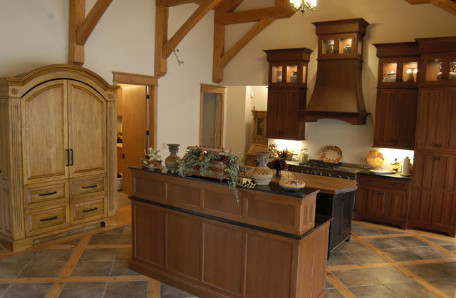 Cathedral Loft Style Kitchen American Traditional Kitchen