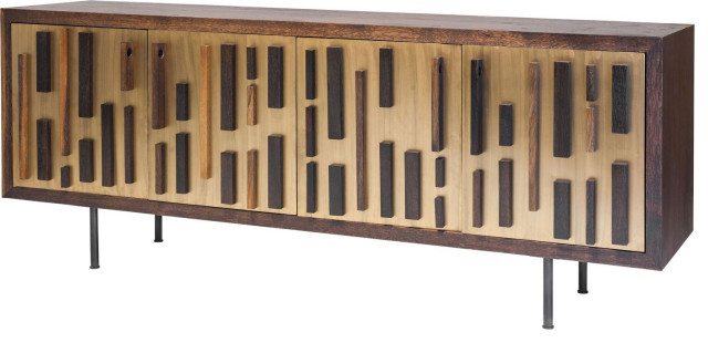 Nuevo Furniture Blok Sideboard Cabinet in Bronze