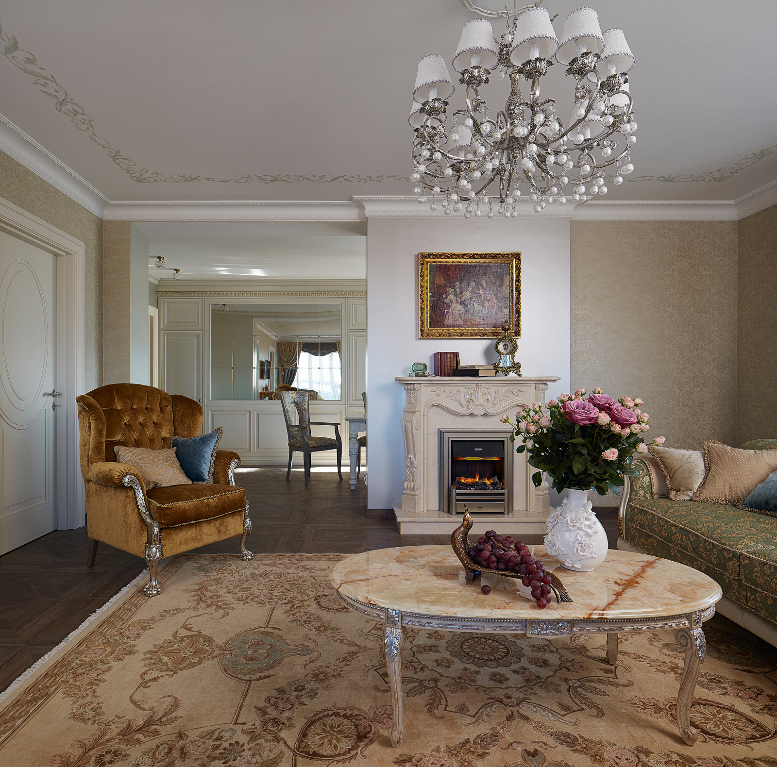 Квартира-шкатулка | The apartment is in the neoclassical style