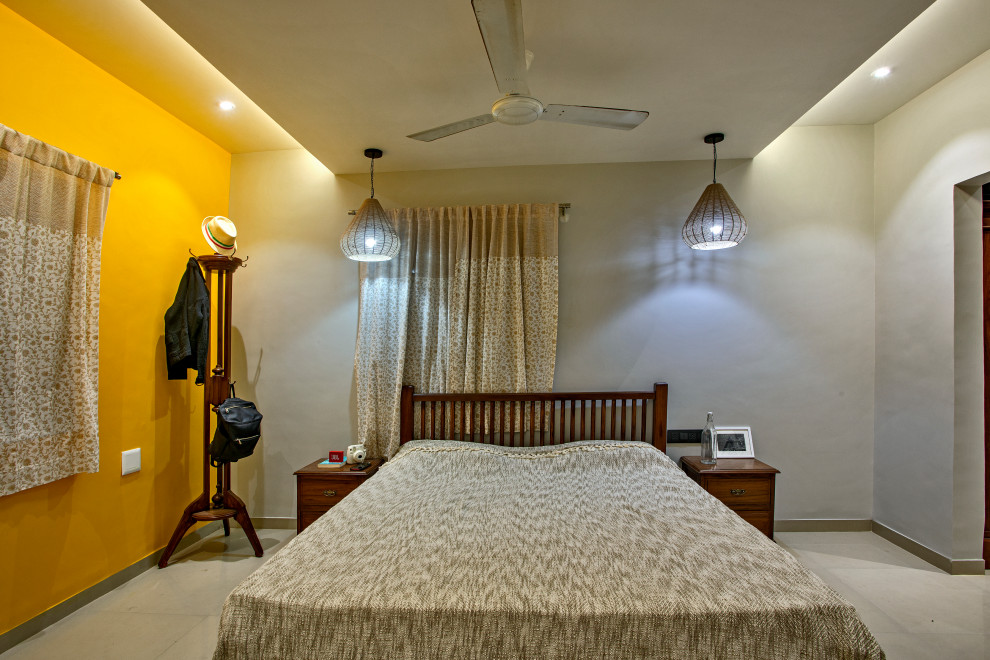 Inspiration for a contemporary bedroom in Ahmedabad.