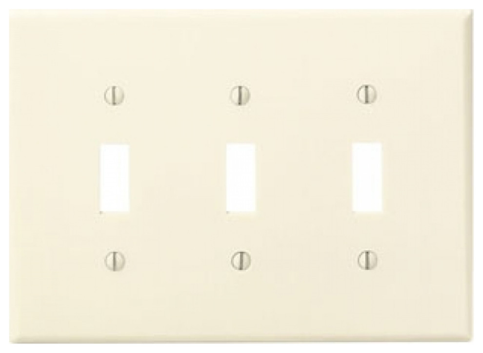 10.25 in. x 4.87 in. Plastic Electrical Switch Plate in Ivory RPBK