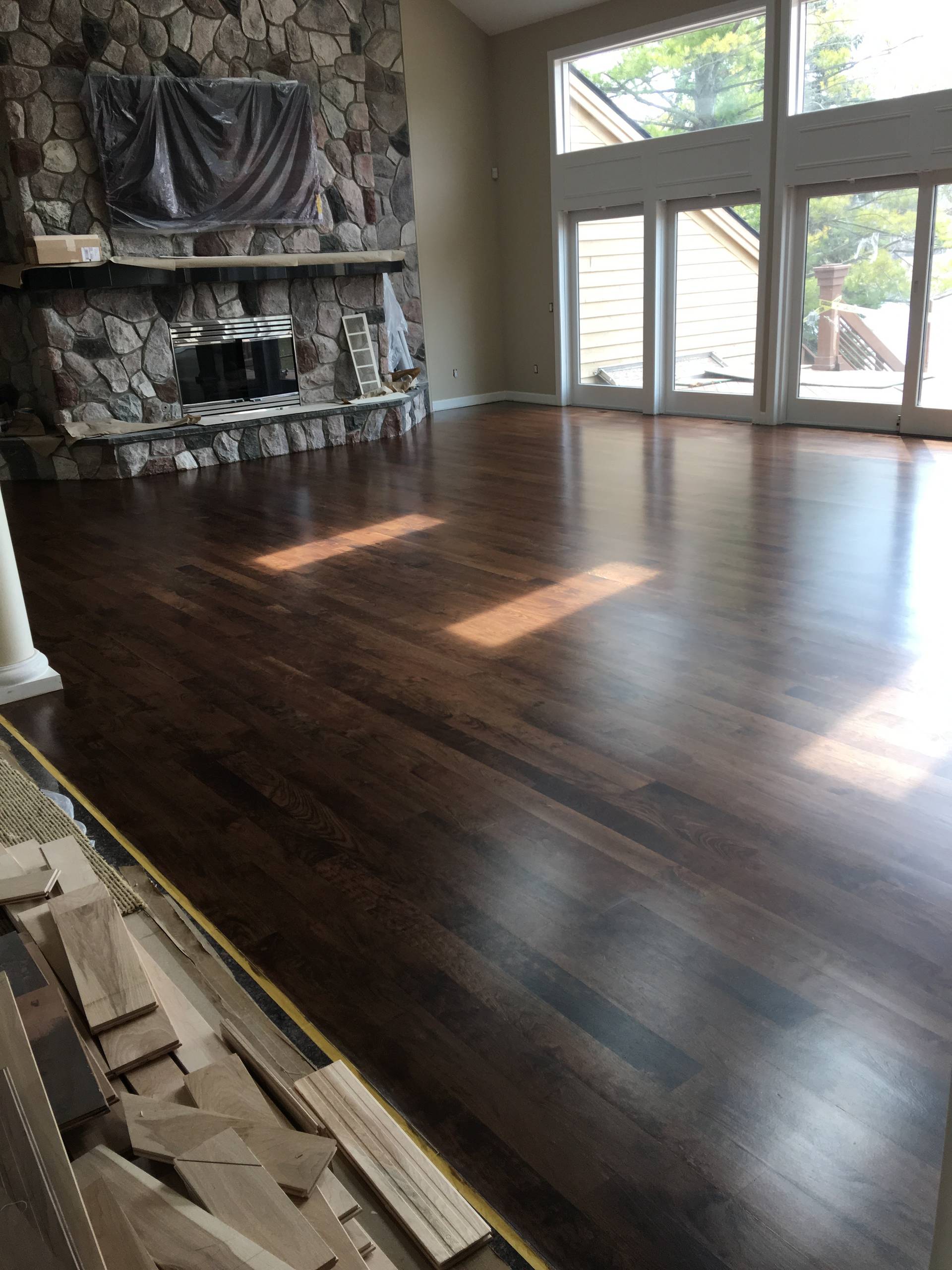 Oxbow Lake Hardwood Flooring and Windows