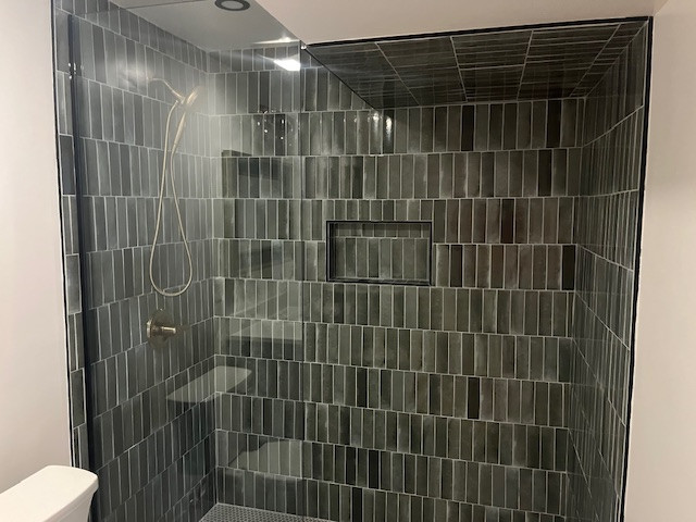Full tile shower