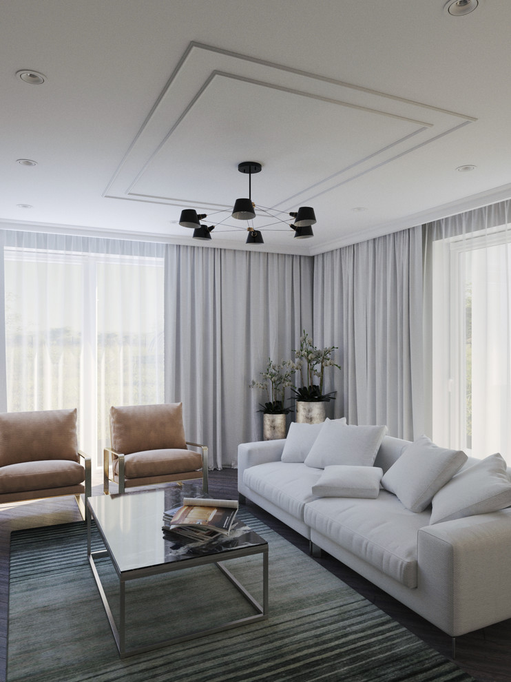 Дизайн интерьера квартиры в неоклассическом стиле 130 м2