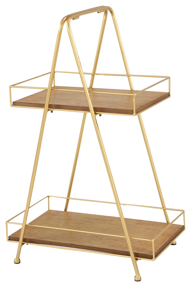 Tall Gold And Wood 2 Tier Rectangular Serving Tray Stand Contemporary Trays By Brimfield May - Round 2 Tier Stand Ottoman Coffee Table Serving Tray Tall Gold And Wood 2 Tier Rectangular Serving Tray Stand Contemporary Trays By Brimfield May - Round 2 Tier Stand Ottoman Coffee Table Serving Tray