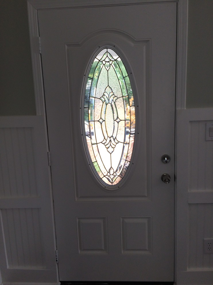 How to obscure glass in front door?