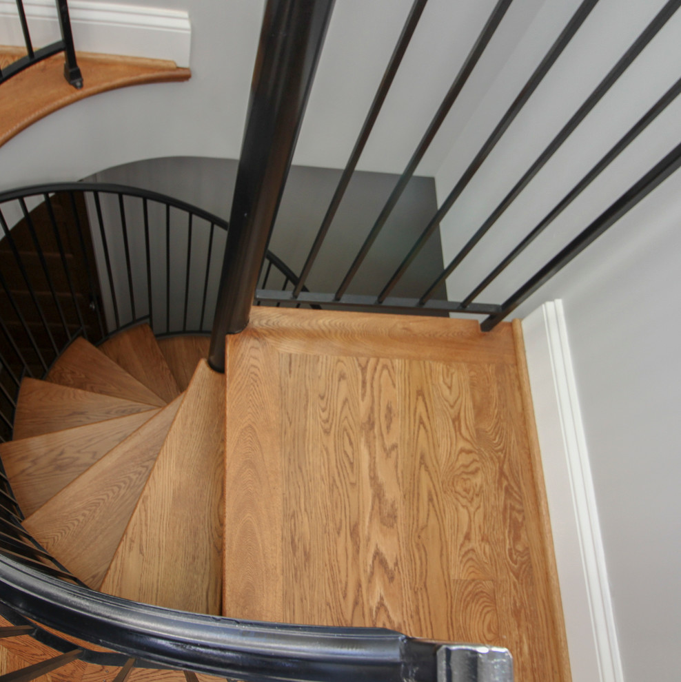 16_Spiral White Oak Treads to Fabulous Home Observatory, Fairfax VA 22032