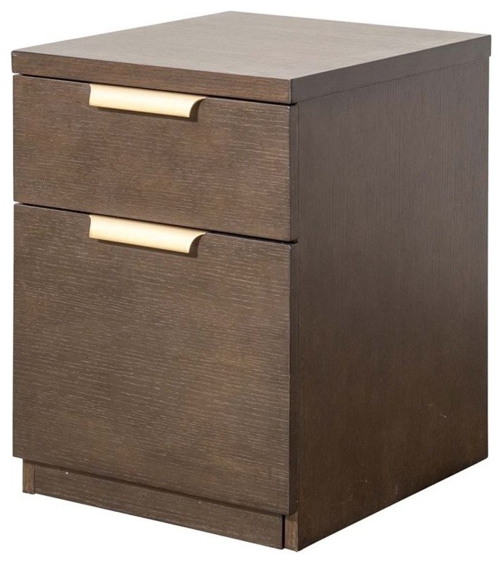 Beaumont Lane 2 Drawer Mobile File Cabinet In Dark Mocha Transitional Filing Cabinets By Homesquare