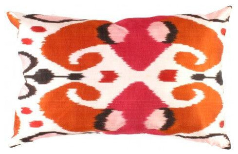 Canvello Handmade Decorative Ikat Pillow 16"x24"