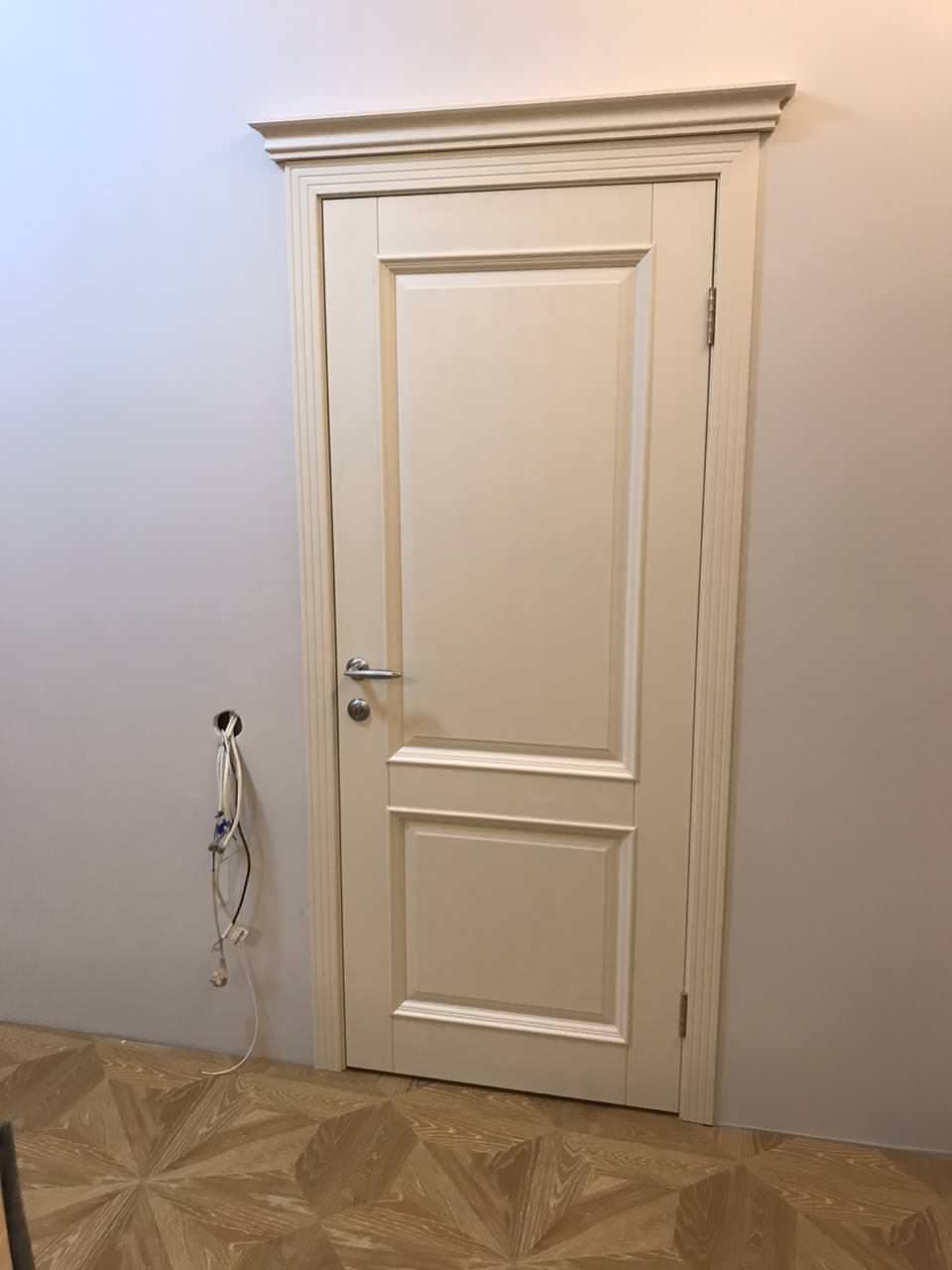 Поставка межкомнатных дверей из дуба, модель "Афина" Слоновая кость