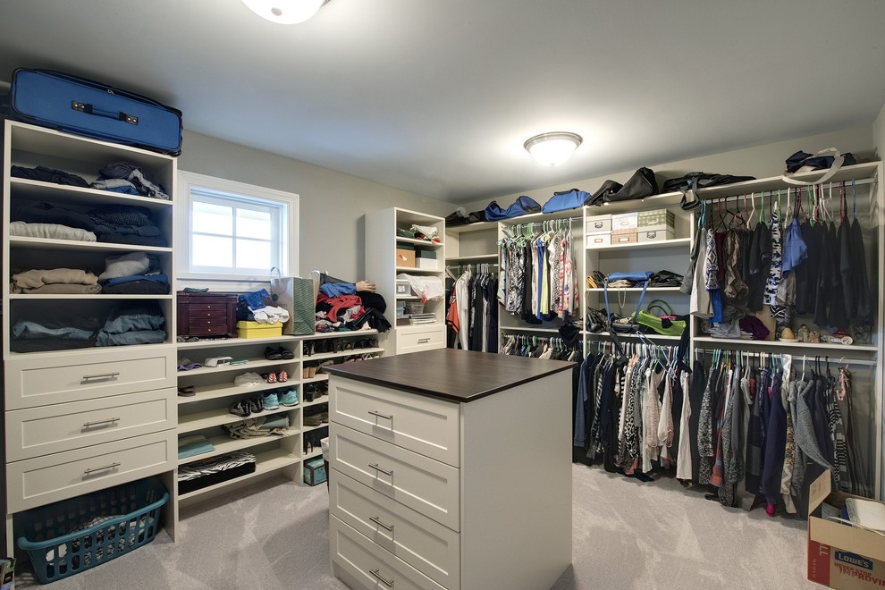Transitional storage and wardrobe in Minneapolis.