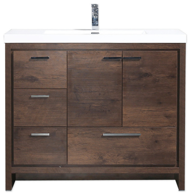 Mod 42" Modern Bathroom Vanity Transitional Bathroom Vanities And