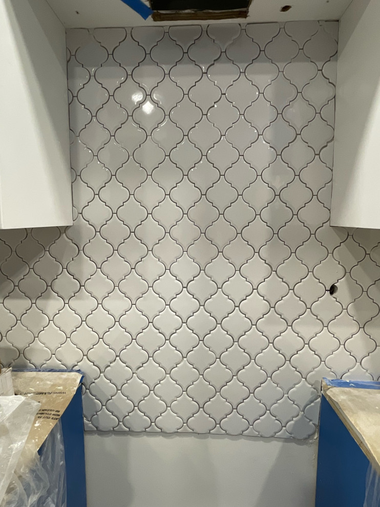 backsplash uneven install again