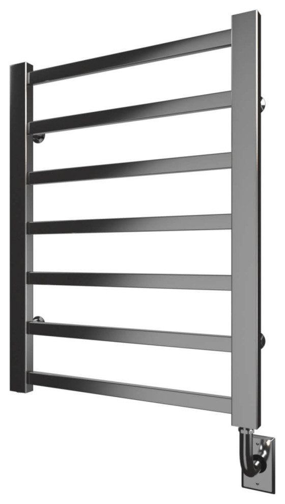 ICO Bath Milano PlugIn Electric Towel Warmer Square Bar, 23.5 Inch x
