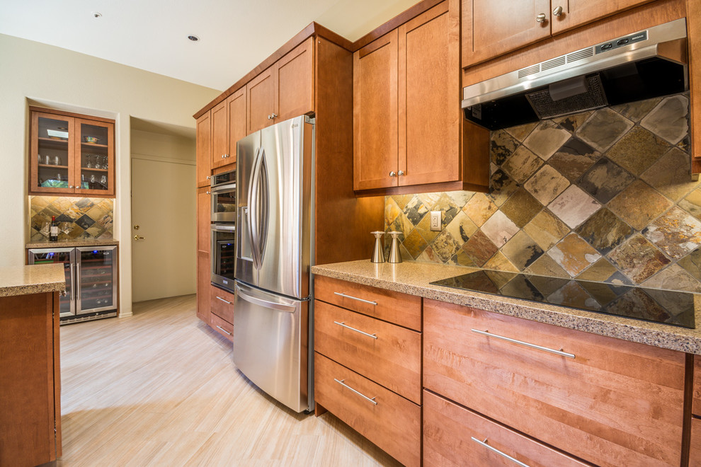 Inspiration for a mid-sized transitional galley kitchen remodel in Phoenix
