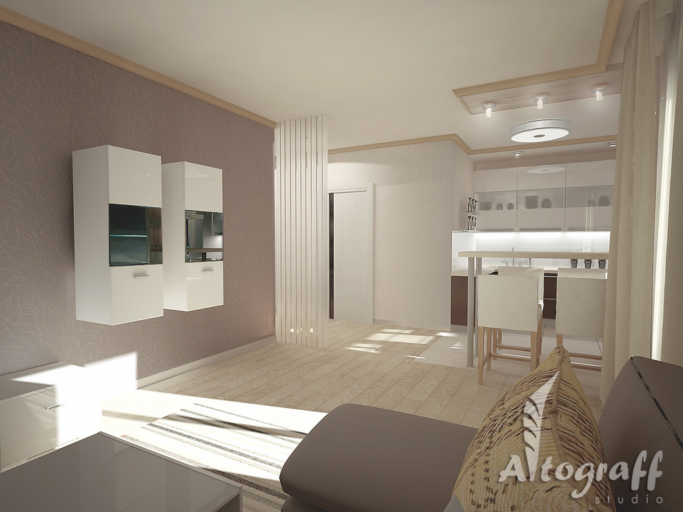 Трехкомнатная квартира в спокойной цветовой гамме