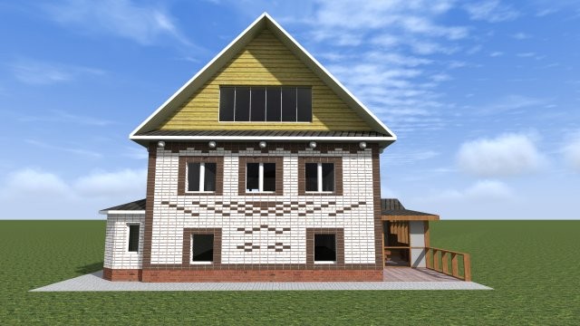 Кирпичный индивидуальный жилой дом [000.14]