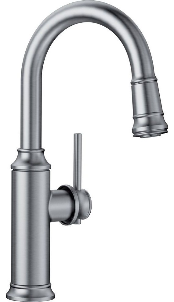 Blanco Empressa 1-Handle Pull-Down Bar Faucets, Stainless Steel