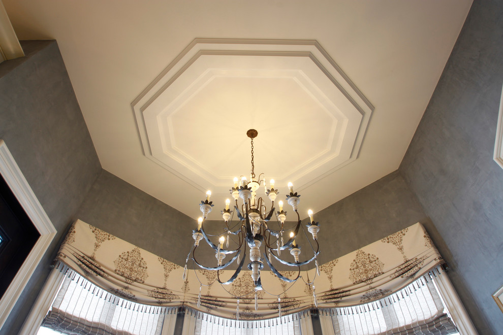 Transitional home design photo in Chicago
