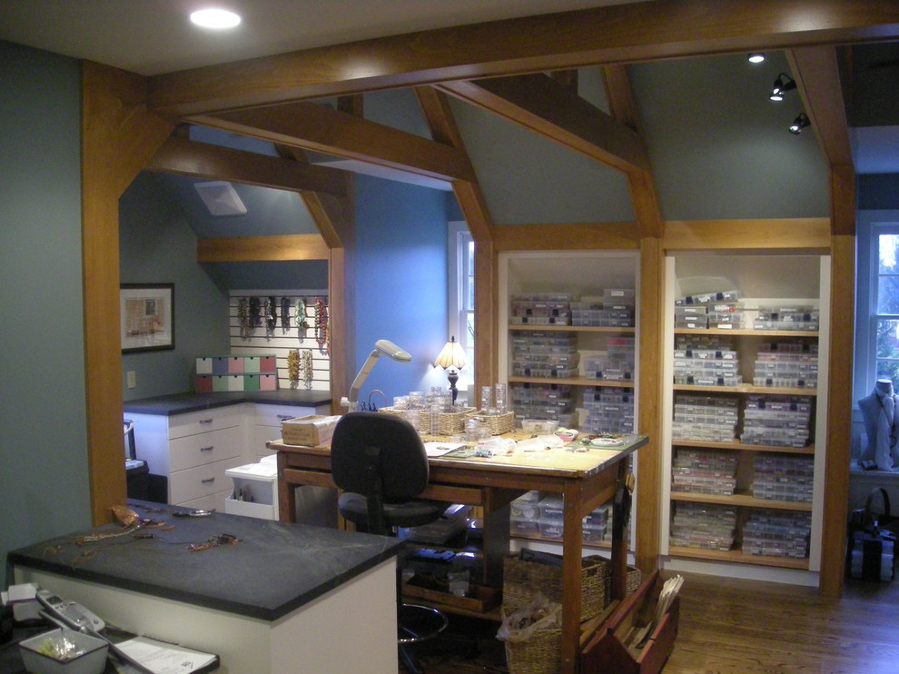 Art Studio Craftsman Home Office Philadelphia by
