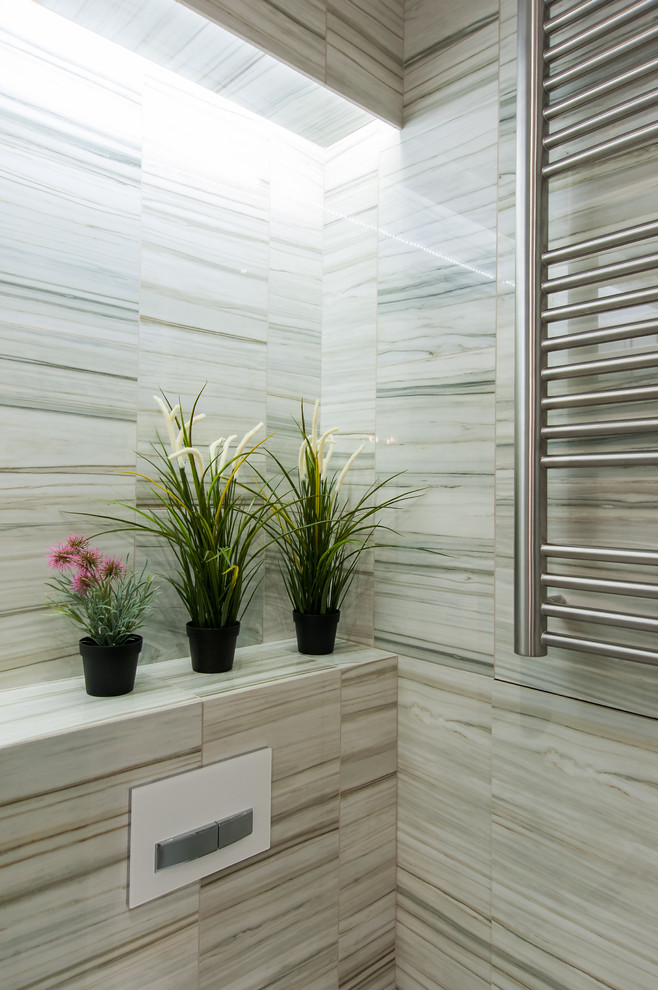 Реализованный проект уютной квартиры-студии 34 м2. Санкт-Петербург. ЖК "Клевер"