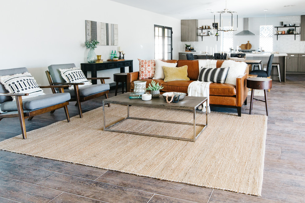 Inspiration for a transitional home design remodel in Phoenix