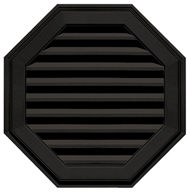 27"x27" Octagon Gable Vent Louver - Traditional ...