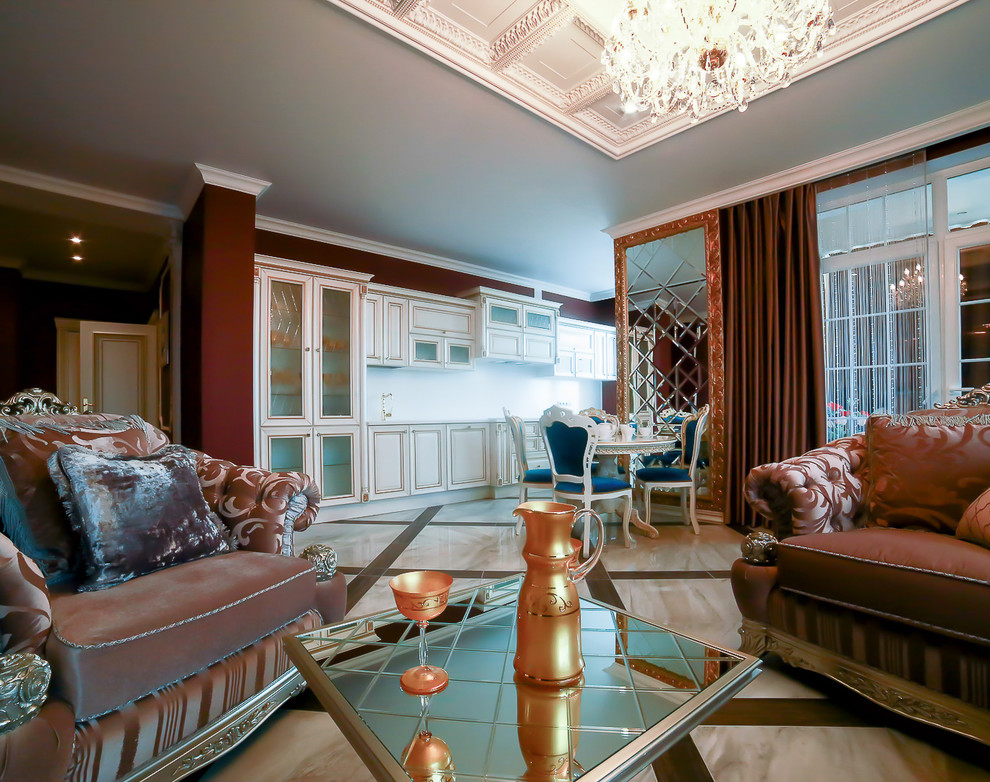 Классический интерьер трехкомнатной квартиры