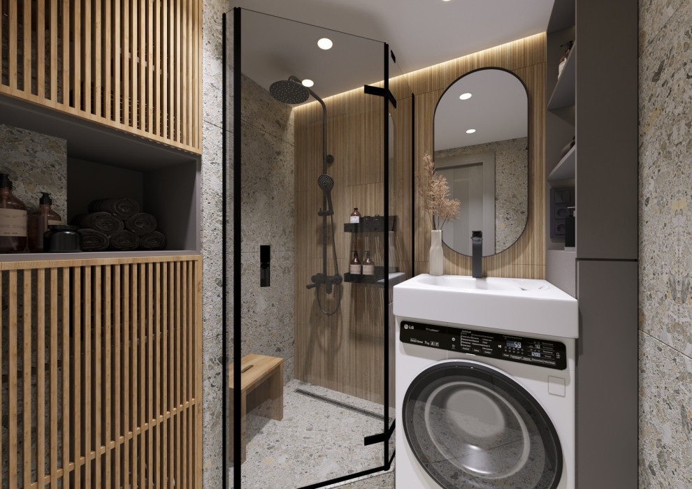 Кухня и санузел в японском стиле