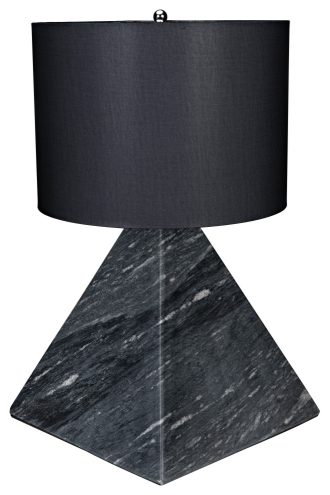 Sheba Table Lamp with Black Shade