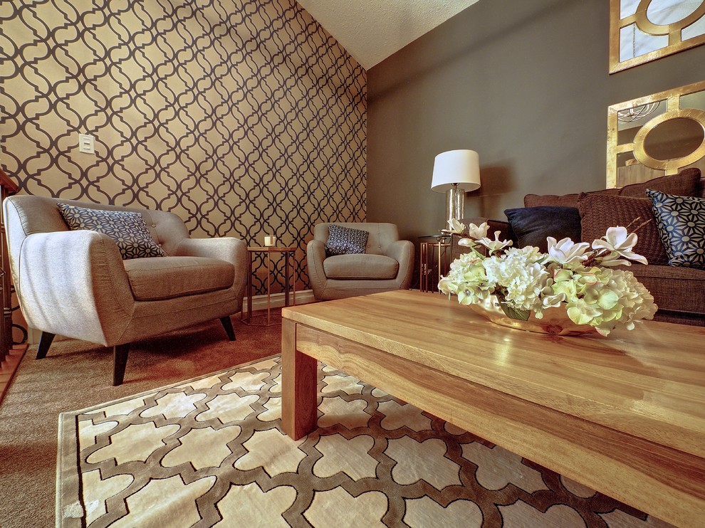 Home design - transitional home design idea in Edmonton