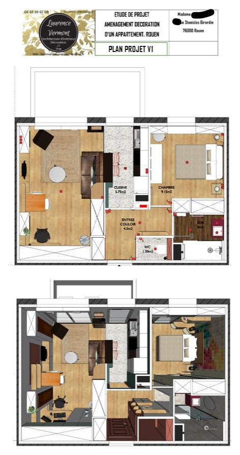 Rénovation avec beaucoup de rangements  pour un appartement en ville