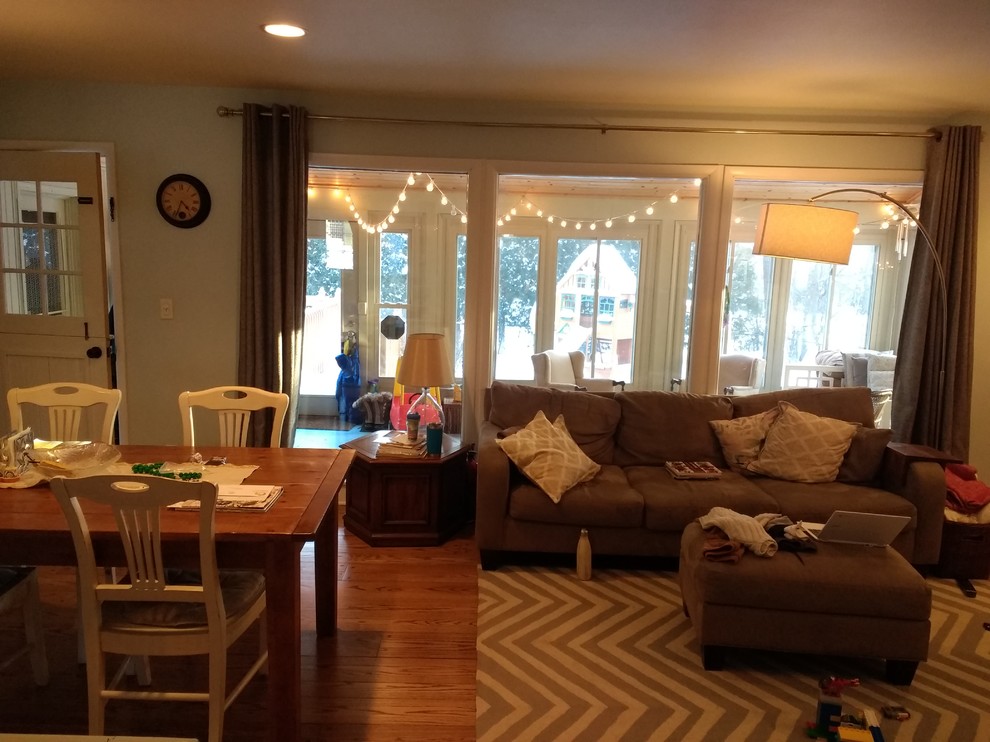 Opening our living room wall to the sunroom