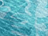 silk rug - POOL ABSTRACTION - Ultramarine Hues