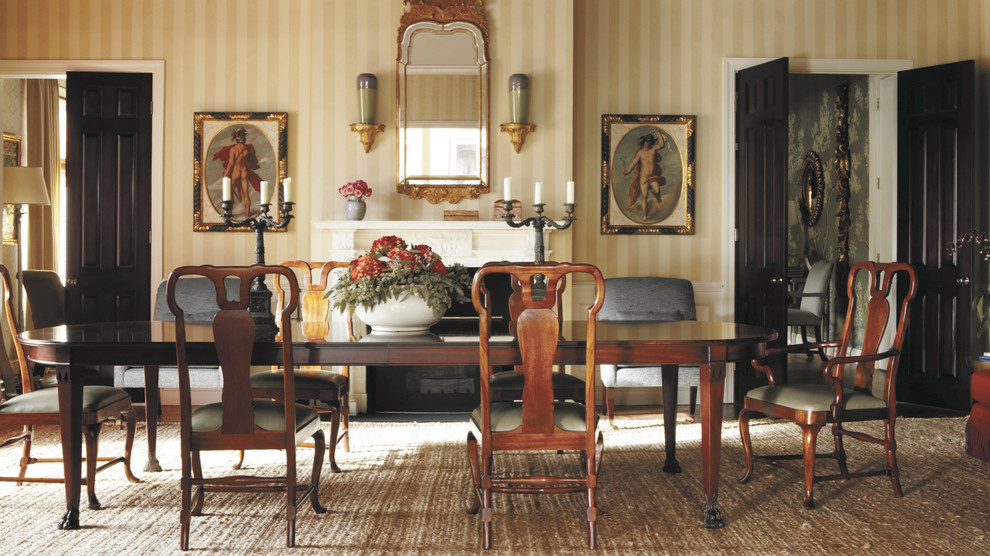 Example of a transitional dining room design in Philadelphia