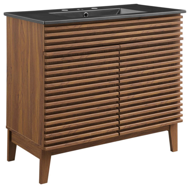 Render 36" Bathroom Vanity Transitional Bathroom Vanities And Sink Consoles by VirVentures