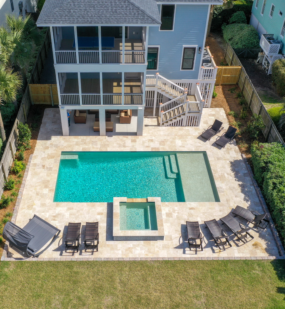 Design ideas for a modern pool in Charleston.