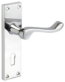 Lock Scroll Lever Door Handles forbidden_on Backplate