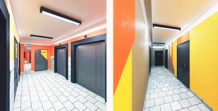 Дизайн интерьера холла многоквартирного жилого дома