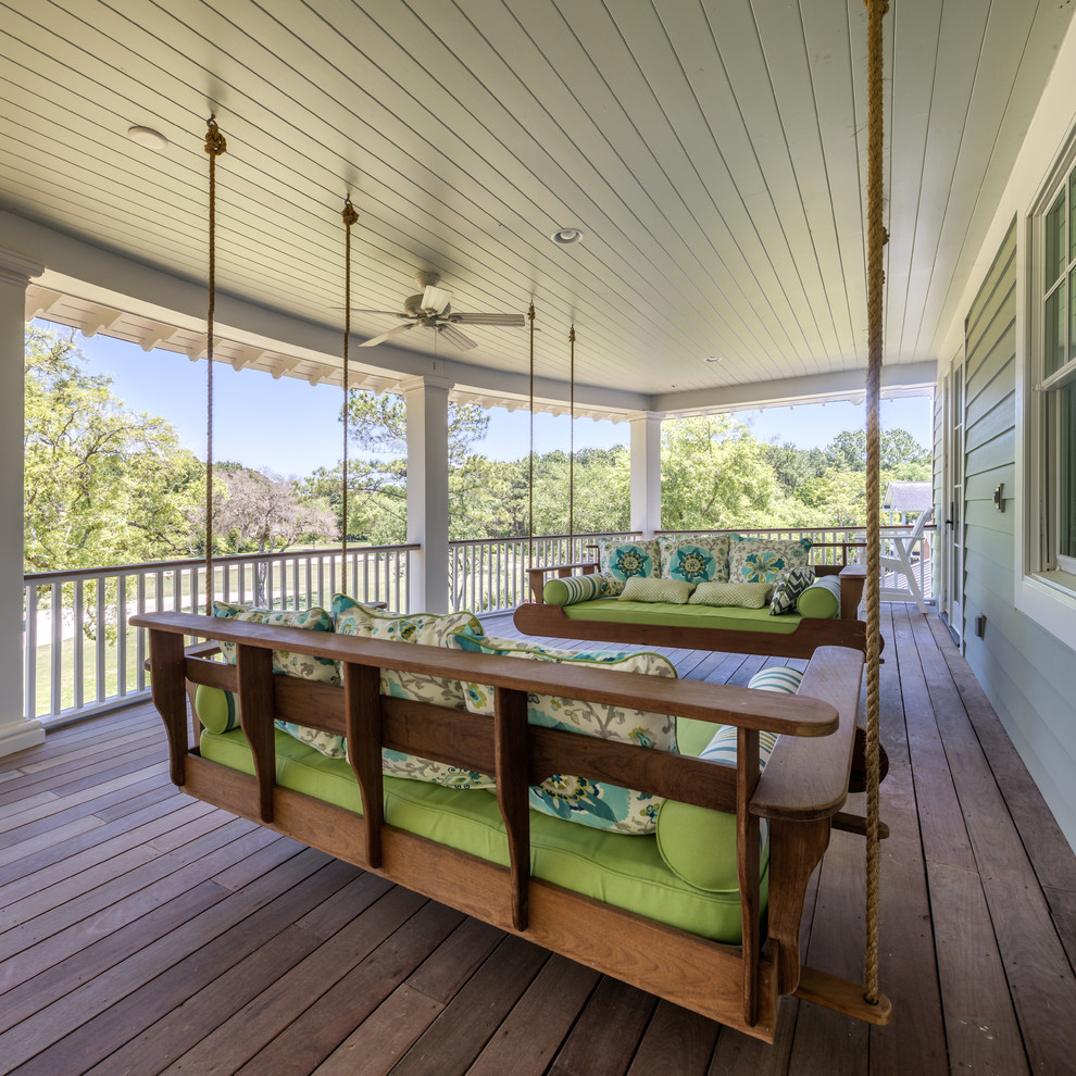 Design ideas for a beach style verandah in Charleston.